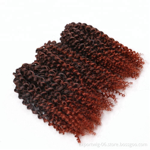 Wholesale Curly Crochet Extension Synthetic Marley Braid Ultra Hair Kinky Malibob dread Synthetic braids Crochet hair
